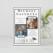 Onthoud wanneer 2 foto's feiten Afstuderen Kaart (Staand voorkant)