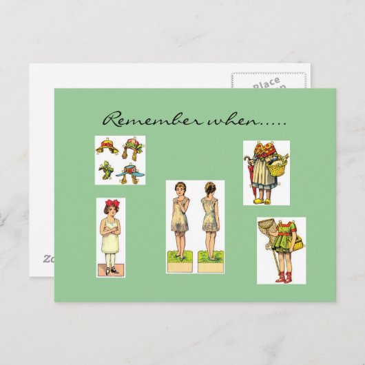 Onthoud wanneer  Briefkaarten (Voorkant / Achterkant)