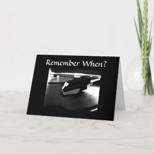 ONTHOUD WANNEER VOLWASSEN VERJAARDAG KAART