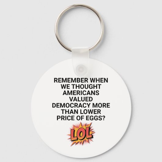 Onthoud wanneer we dachten dat de prijs lager was sleutelhanger (Voorkant)