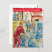 Onthoud wanneer we konden winkelen briefkaart (Voorkant / Achterkant)