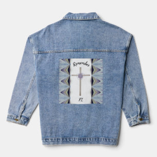 Onthoud wat Jezus voor jou gedaan heeft Denim Jack Jacket