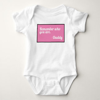 "Onthoud wie je bent" voor baby Romper