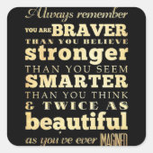 Onthoud zusters... vierkante sticker (Voorkant)