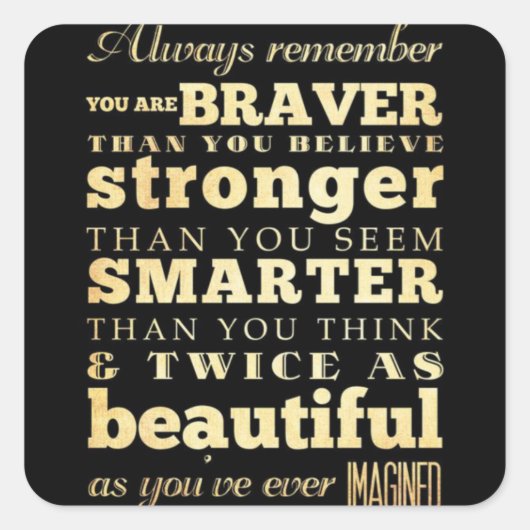 Onthoud zusters... vierkante sticker (Voorkant)