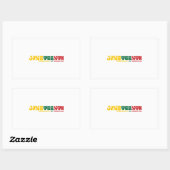 Onthouden mijn voorouders Juneteenth Vieren, Rechthoekige Sticker (Vel)