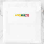 Onthouden mijn voorouders Juneteenth Vieren, Rechthoekige Sticker (Tas)