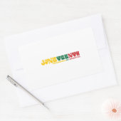 Onthouden mijn voorouders Juneteenth Vieren, Rechthoekige Sticker (Envelop)