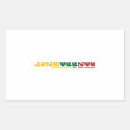 Onthouden mijn voorouders Juneteenth Vieren, Rechthoekige Sticker