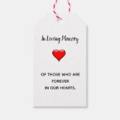 Onthouden van geliefden Bewaar een Seat Label Cadeaulabel (Voorkant)