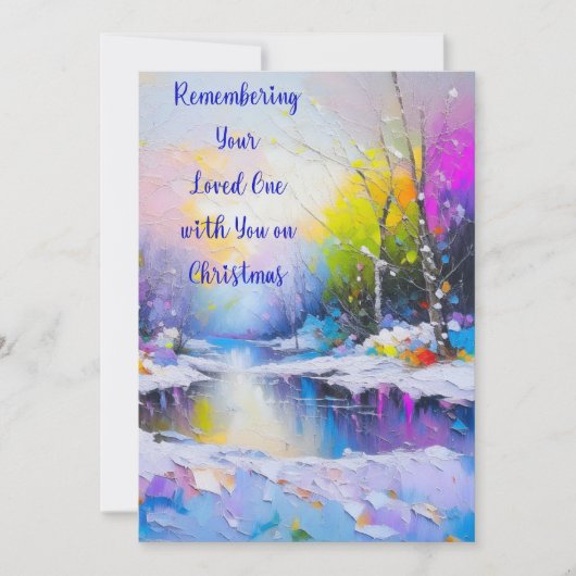 Onthouden van uw geliefde een kerst Kaart (Voorkant)