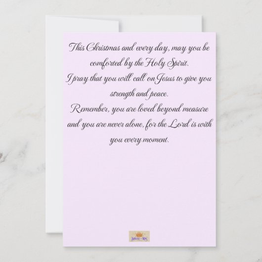 Onthouden van uw geliefde een kerst Kaart (Achterkant)