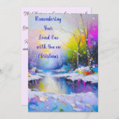 Onthouden van uw geliefde een kerst Kaart (Voorkant / Achterkant)