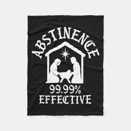Onthouding 99,99 procent effectief Kerstmis Christ Fleece Deken (Voorkant)