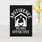 Onthouding 99,99 procent effectief Kerstmis Kaart (Gele Bloem)