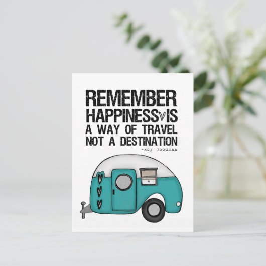 onthouding geluk briefkaart (Staand voorkant)