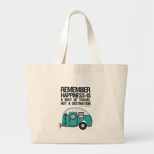 onthouding geluk grote tote bag (Voorkant)