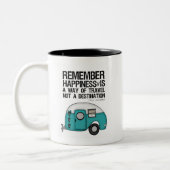 onthouding geluk tweekleurige koffiemok (Links)