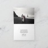 Onthoudscript Huwelijksfoto's Informele Dank Bedankkaart (Binnen)