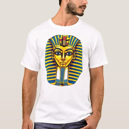 Onthul de legende: Toetanchamon Farao Mask T-shirt (Voorkant)