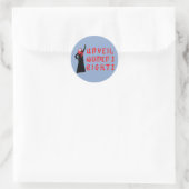 Onthul de rechten van moslimvrouwen ronde sticker (Tas)