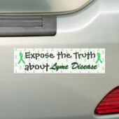 Onthul de waarheid over Lyme ziekte bumpersticker (Op auto)