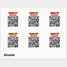 Onthul de waarheid vierkante sticker