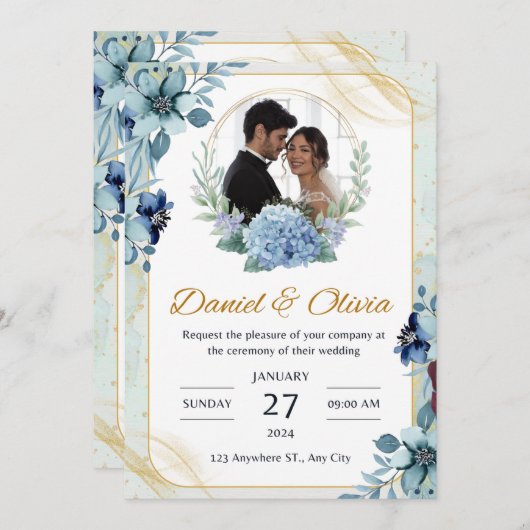 Onthul uw liefdesverhaal met onze voortreffelijke kaart (Voorkant / Achterkant)