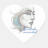 onthuld hart sticker (Voorkant)