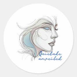 Onthulde latte ronde sticker