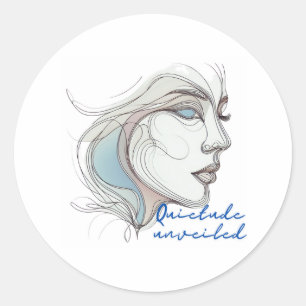 Onthulde latte ronde sticker