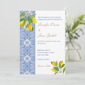 Onthulling Amore: Italiaans Tegels en citroen Zest Kaart (Staand voorkant)