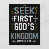 Onthulling Grace: Zoek eerst, Gods Koninkrijk Briefkaart (Voorkant)