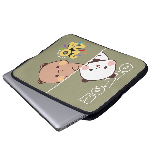 Onthulling Nieuwjaar van 2024 | 15 inch Laptop Sleeve (Voorkant onderkant)