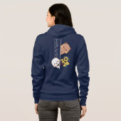 Onthulling Nieuwjaar van 2024 | Vrouwen Full-zip Hoodie (Achterkant volledig)