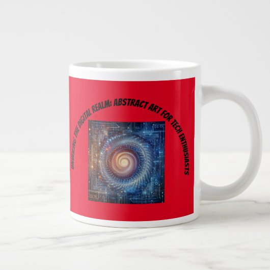 Onthulling van het digitale domein grote koffiekop (Rechts)