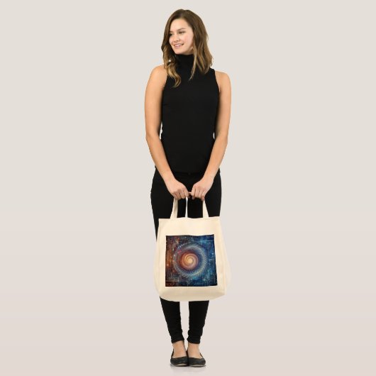 Onthulling van het digitale domein tote bag (Voorkant (model))