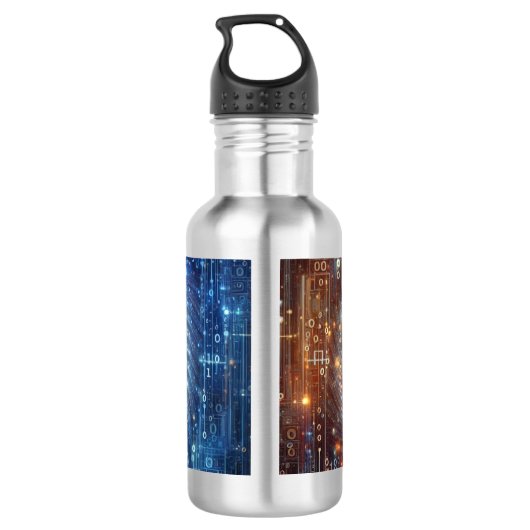 Onthulling van het digitale domein waterfles  (Achterkant)