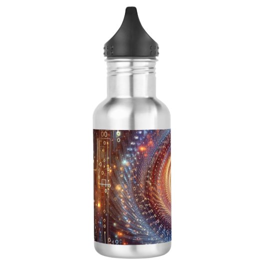 Onthulling van het digitale domein waterfles  (Links)