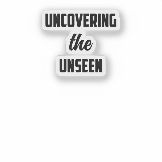 Onthulling van het ongeziene: Mystery Solver Detec Sticker (Voorkant)