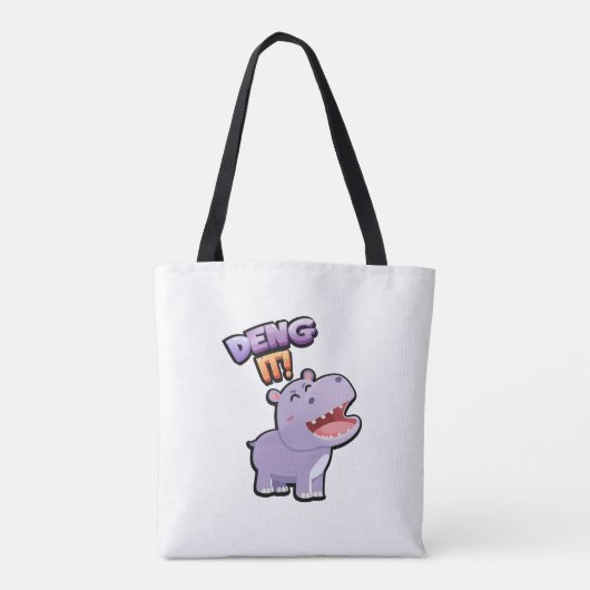 Ontken het! Grappige Canvas tas (Achterkant)