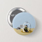 ontkende toegang ronde button 5,7 cm (Voorkant /achterkant)