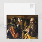Ontkenning Saint Peter door Caravaggio (1610) Briefkaart (Voorkant / Achterkant)