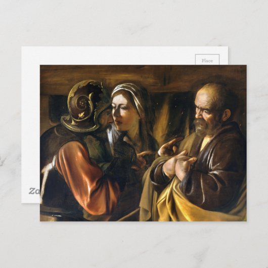 Ontkenning Saint Peter door Caravaggio (1610) Briefkaart (Voorkant / Achterkant)