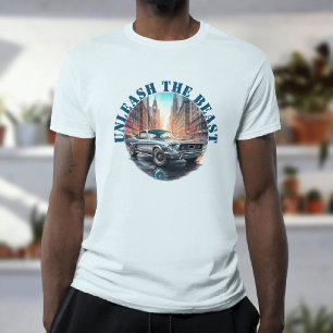 Ontketen De Beest Amerikaanse Spierauto T-shirt