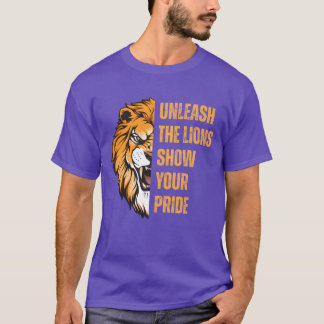 Ontketen de Leeuwen Laat Je Trots Kleding zien gra T-shirt