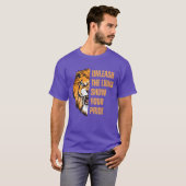 Ontketen de Leeuwen Laat Je Trots Kleding zien gra T-shirt (Voorkant volledig)