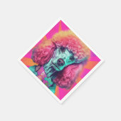 Ontketen de Poodle Cocktail servet (Hoek)