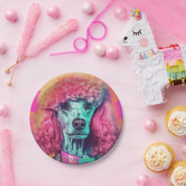 Ontketen de Poodle Party Paper Borden 7" Papieren Bordje