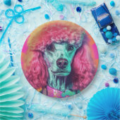 Ontketen de Poodle Party Paper Borden 9" Papieren Bordje (Feest)